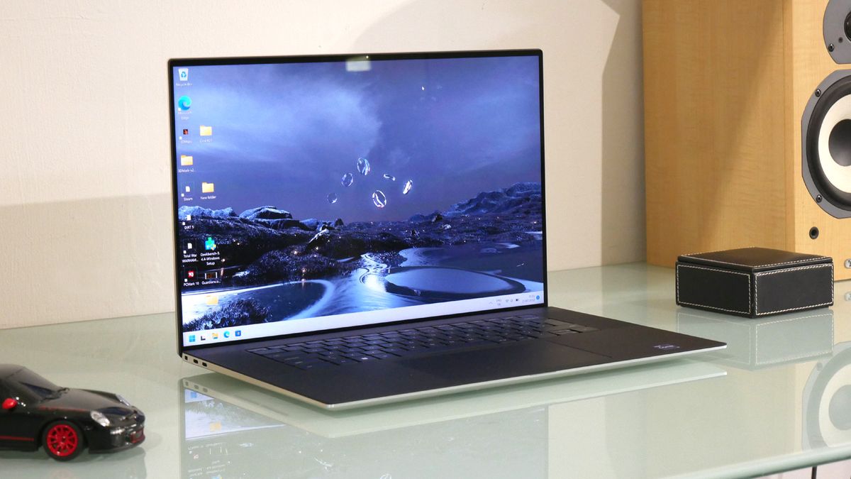 A Dell XPS 17 (2022) on a table