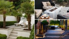 composite of neutral luxury garden designs