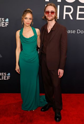 Claudia Sulewski and Finneas 2025 Grammys