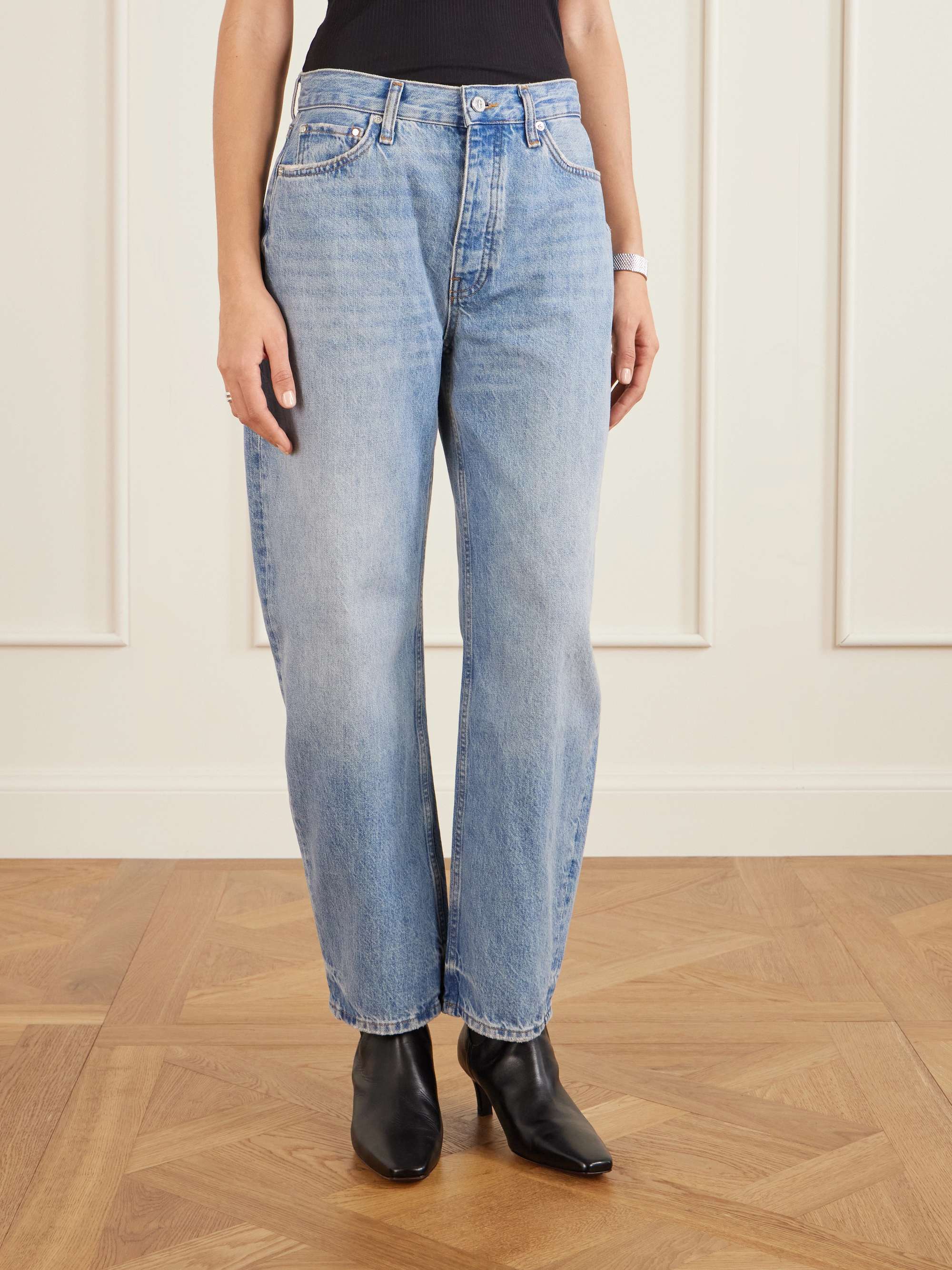 Fritz High-Rise Barrel-Leg Jeans