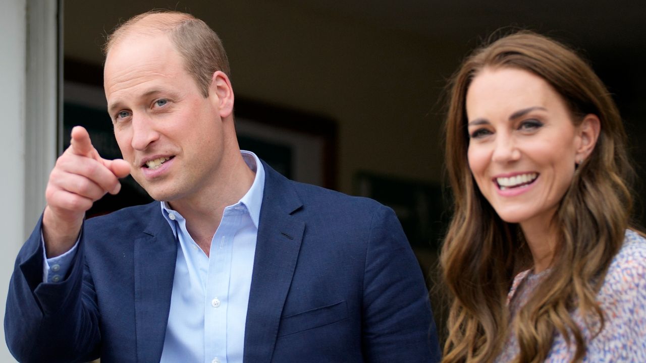 Prince William portrait - Britain&#039;s Prince William, Duke of Cambridge and Catherine, Duchess of Cambridge smile during a visit to housing charity Jimmy&#039;s in Cambridge, England, Thursday, June 23, 2022