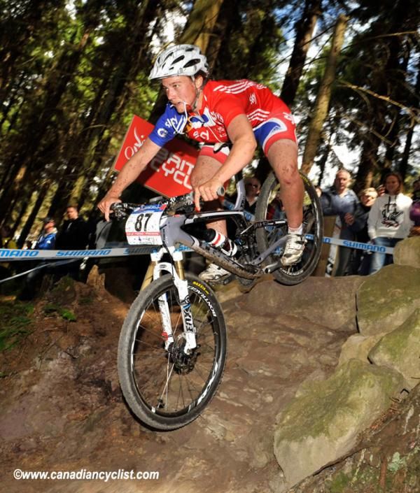 Downhill World Champion Tracy Moseley (Trek World Racing/Great Britain National Team ) gets in a little training time