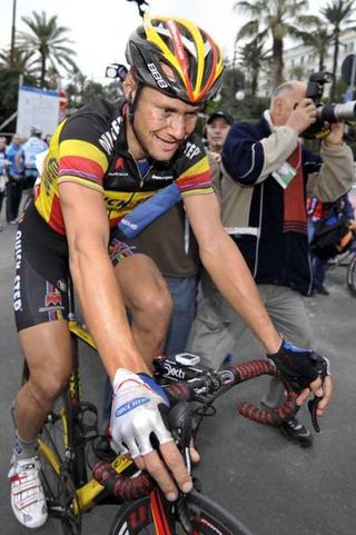 Tom Boonen (Quick Step) after the race).