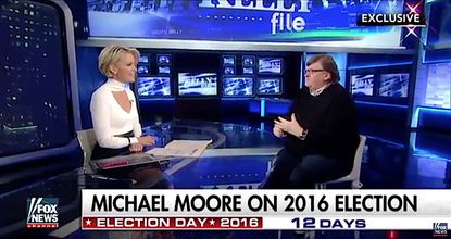 Michael Moore and Megyn Kelly talk Donald Trump film