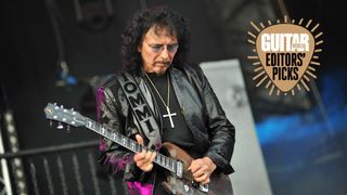Tony Iommi of Heaven and Hell live on stage at High Voltage on July 24, 2010