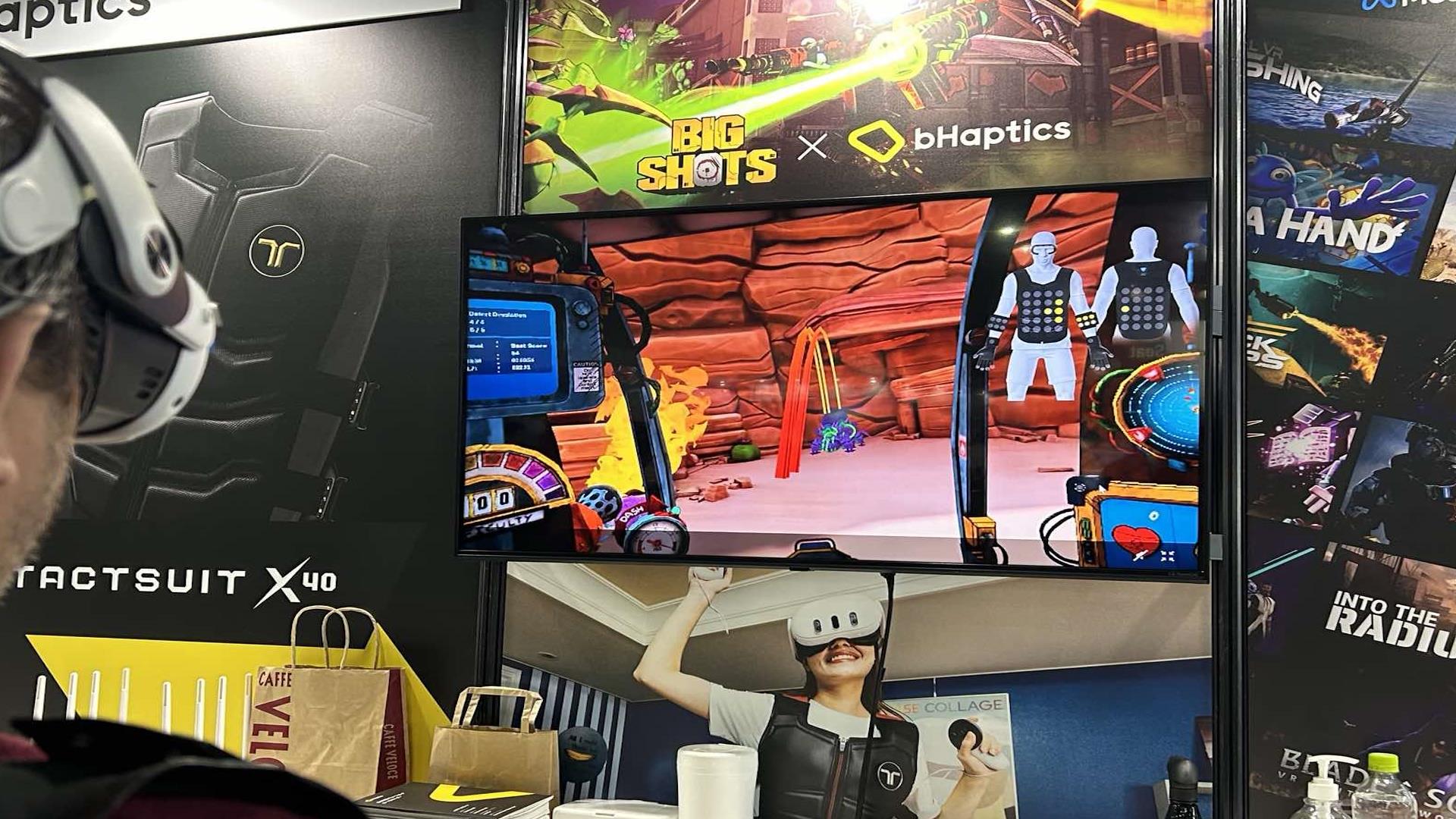 The bHpatics booth at Tokyo Game Show.