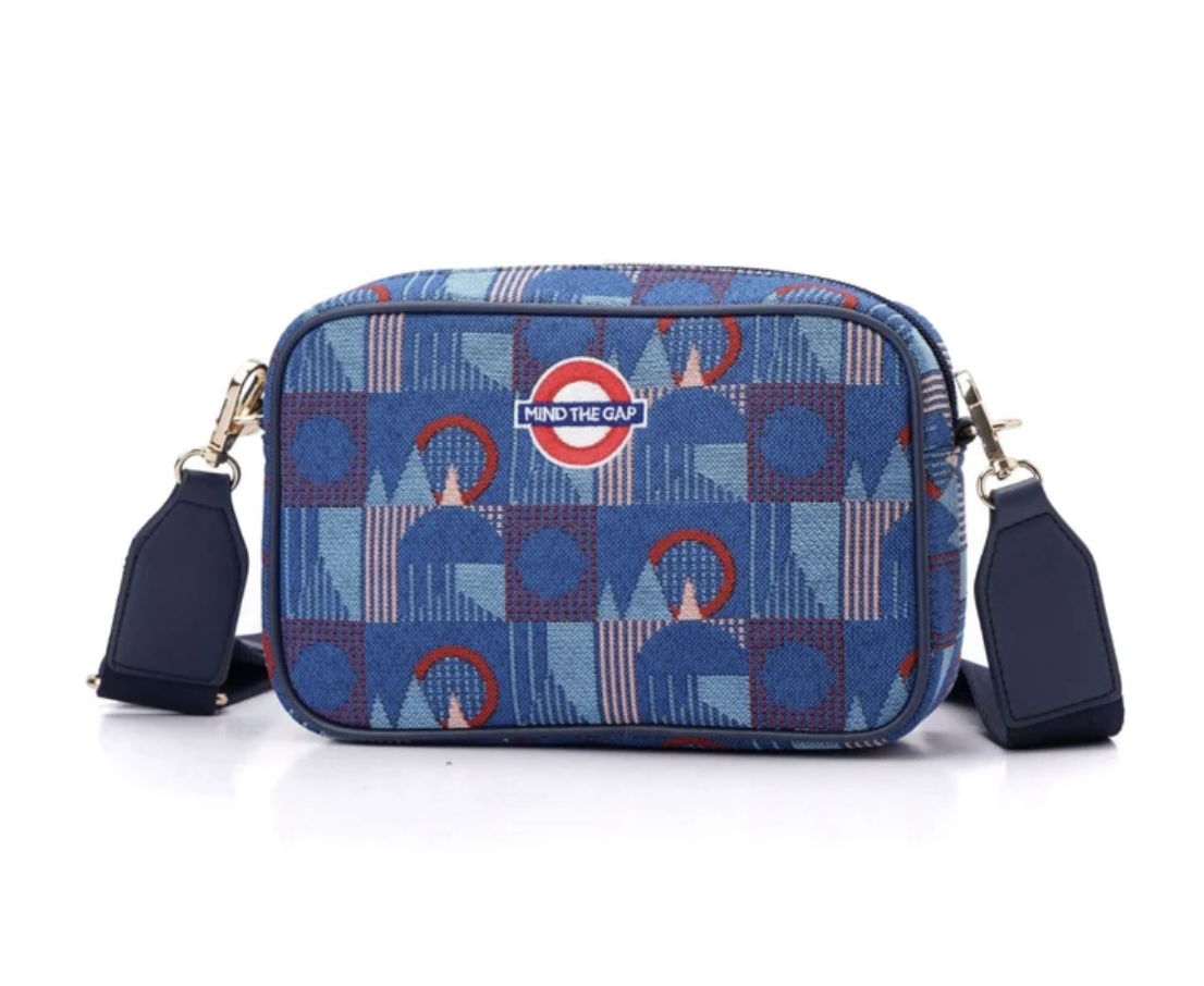 an image of the TfL Piccadilly Mind the Gap Camera Bag