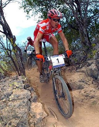 Christoph Sauser (Specialized) won the men's Olympic Test event last fall