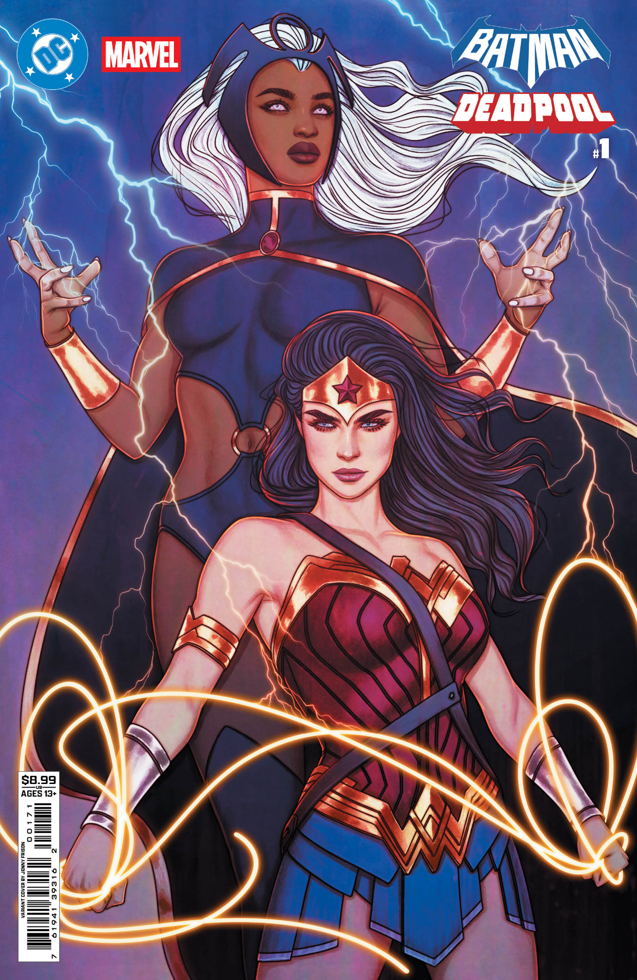 Storm and Wonder Woman posing together