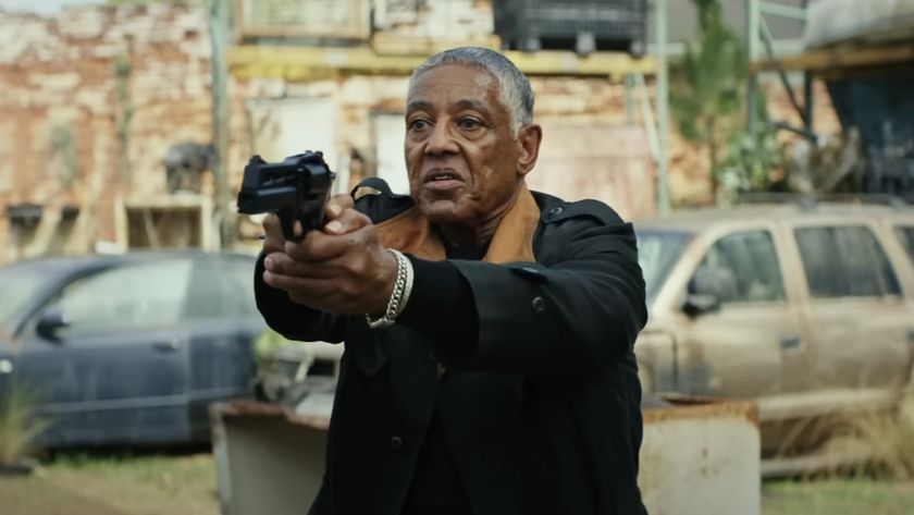 Giancarlo Esposito holding gun as Sidewinder in Captain America: Brave New World