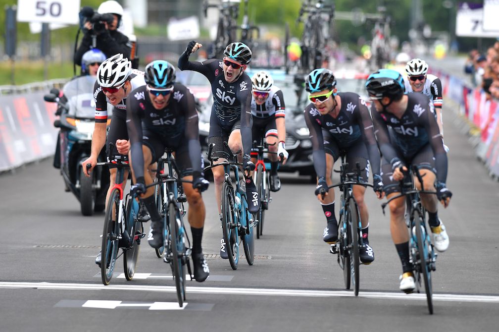 Team Sky narrowly pipped Team Sunweb to win the Hammer Series.