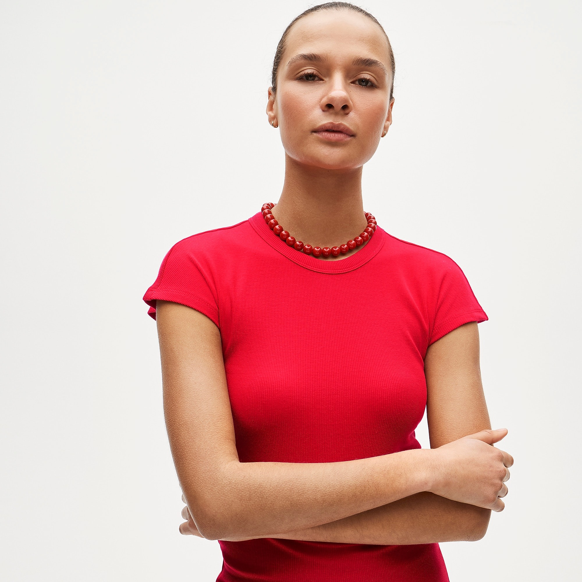jcrew, Perfect rib dolman-sleeve T-shirt