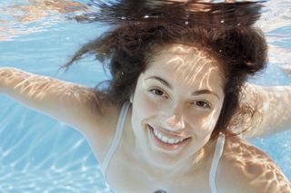 Woman swimming