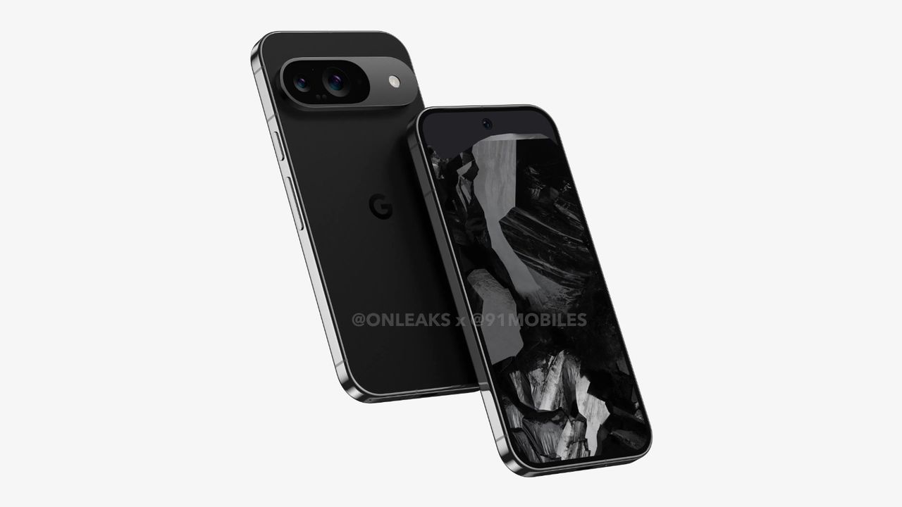 An alleged look at the Pixel 9 in black.