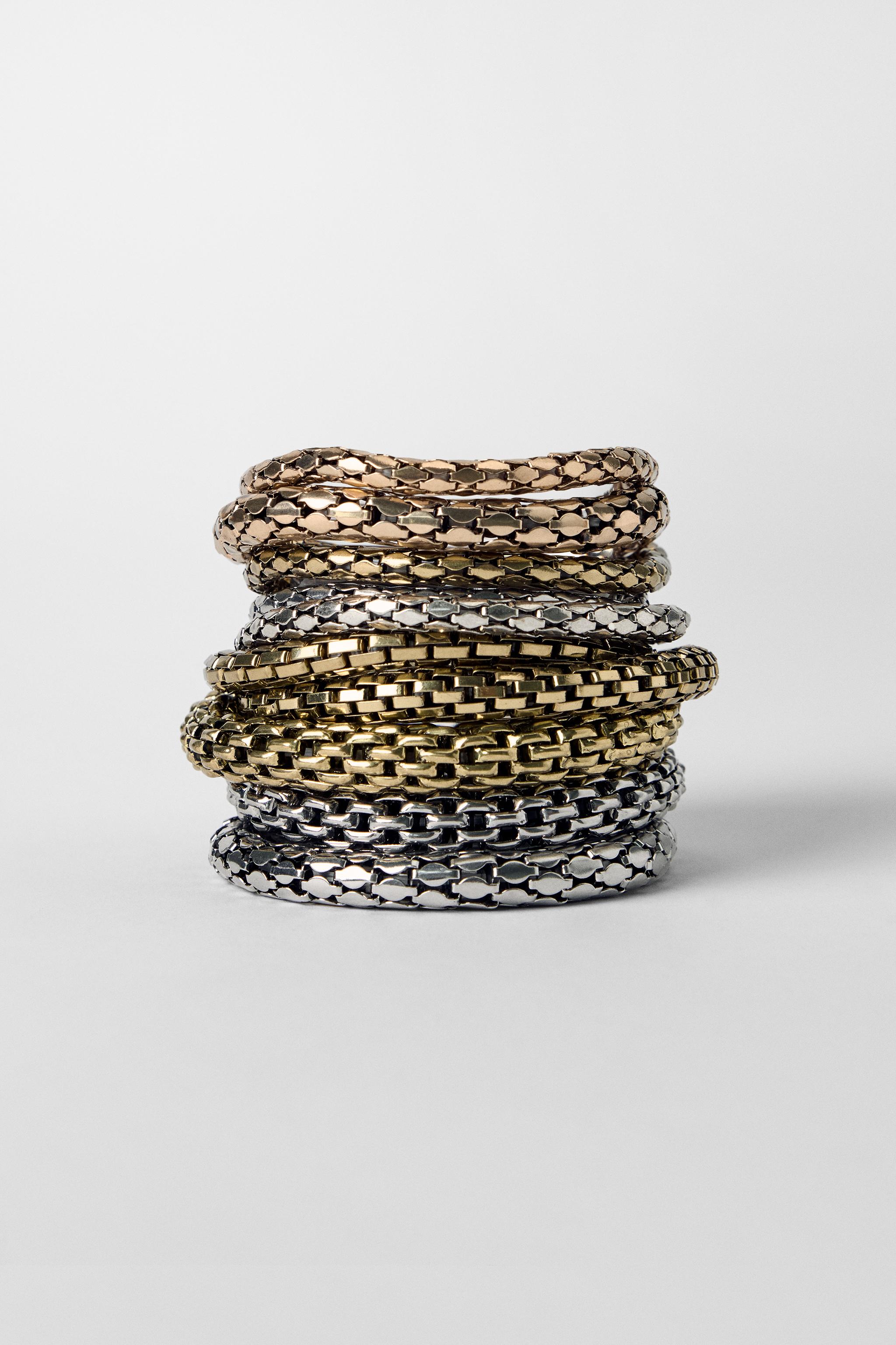 Pack of Metal Bracelets Kate Moss X Zara