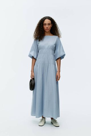 Short-Sleeved Maxi Dress