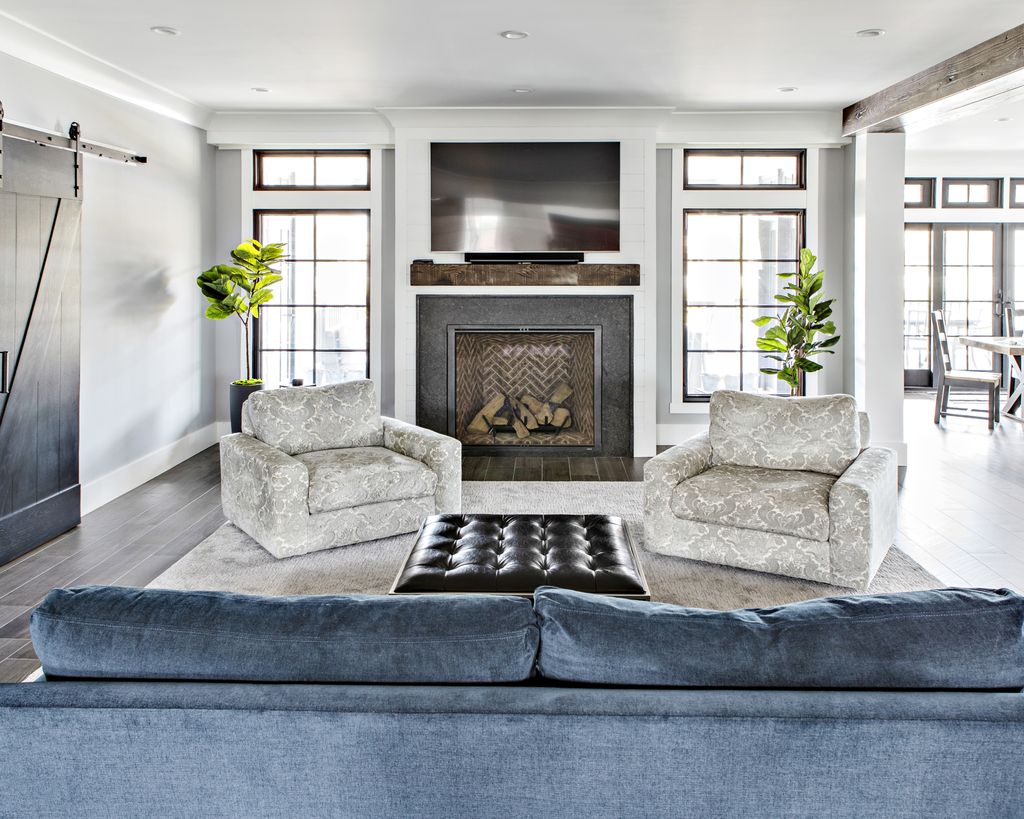 Design house: Contemporary farmhouse gets a monochrome look | Homes ...