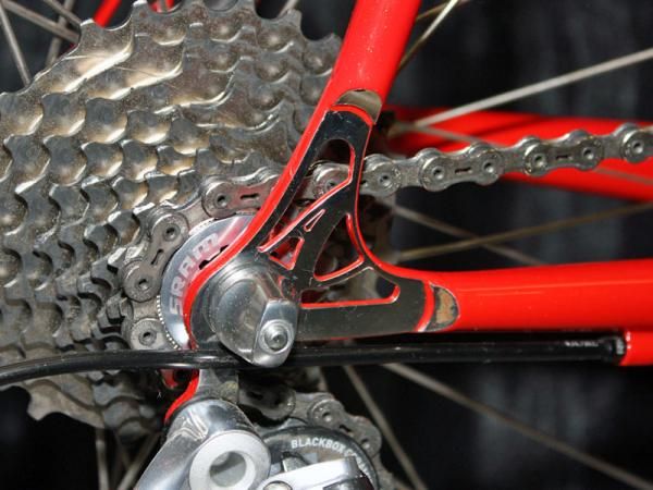 Most chrome can be found on the dropouts and even the scalloped bits where they're brazed to the chain stays.