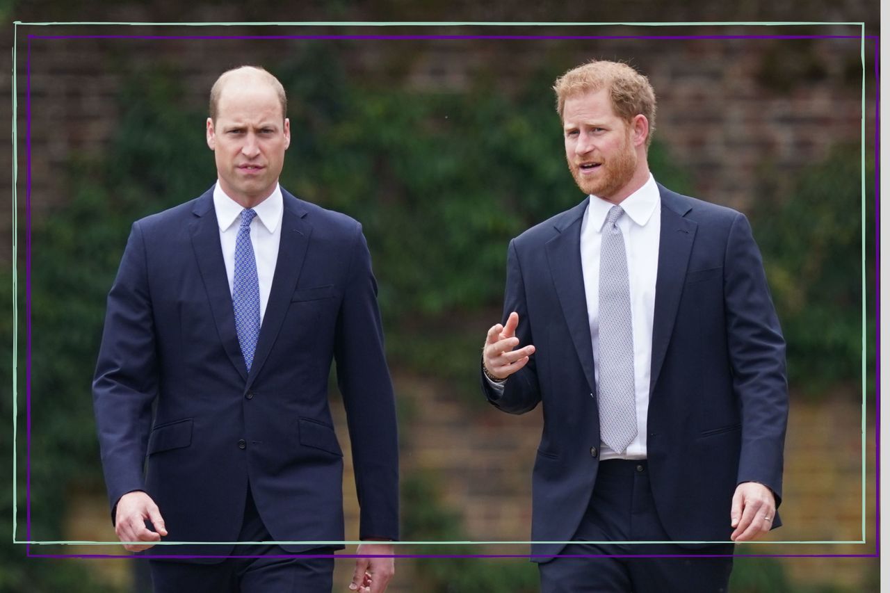 Prince William was &#039;kept up all night&#039; by Prince Harry, seen here together arriving for the unveiling of a statue