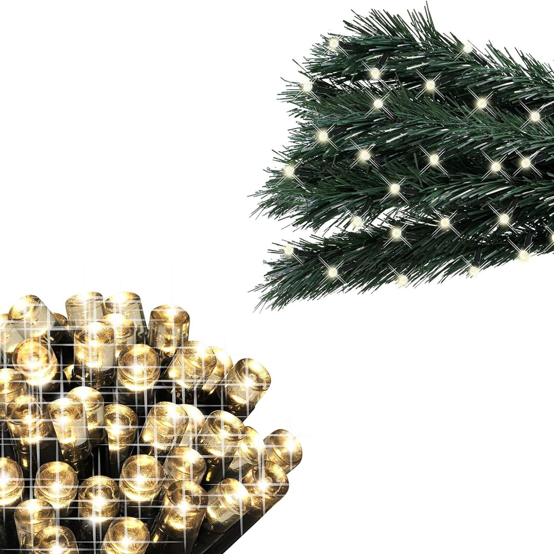 Bunch of fairy lights with warm bulbs