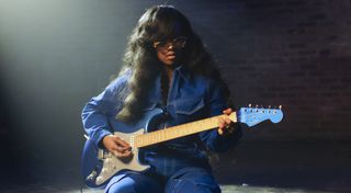 H.E.R. plays her new, limited-edition signature Fender Stratocaster