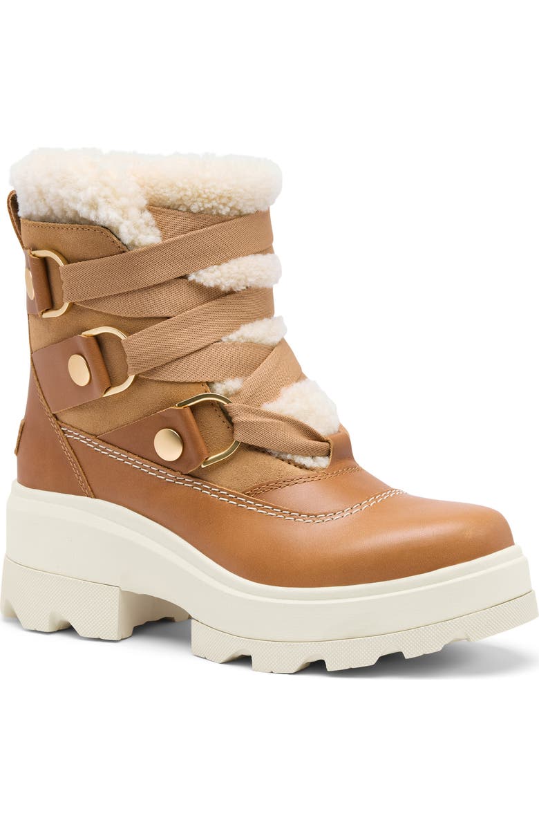 Joan Frwd Cozy Genuine Shearling Trim Waterproof Boot