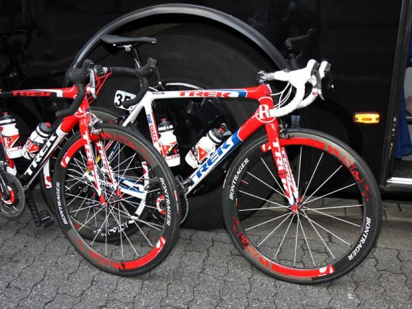 US national champion Ben King of Team RadioShack gets his own custom red, white, and blue Trek Madone this season.