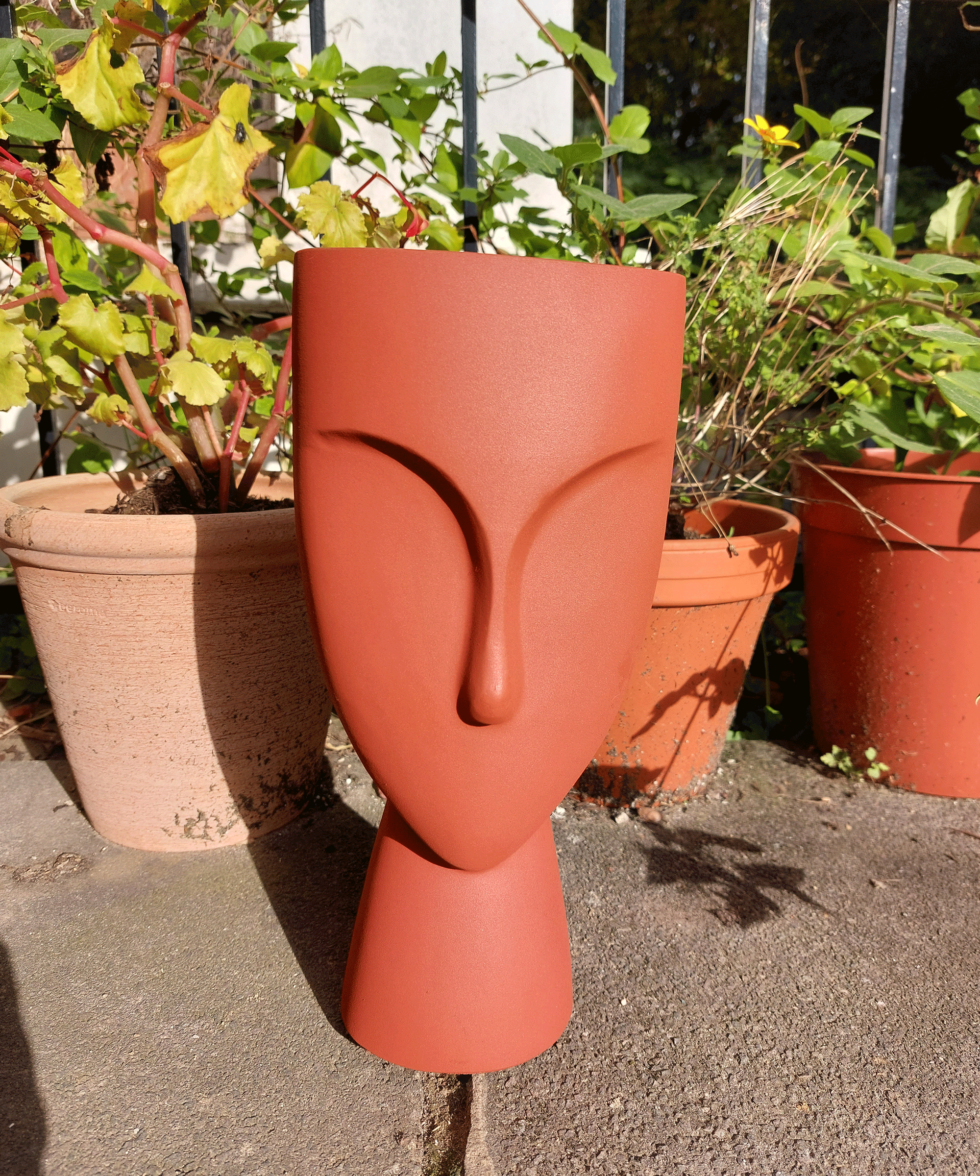 vase after being painted