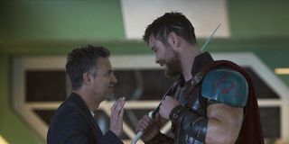 Thor and Banner in Ragnarok