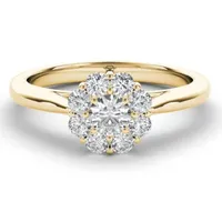 The Diamond Story 18ct Yellow Gold 1/2ct Diamond Ring: £1999, £999 (save £1000) | Ernest Jones