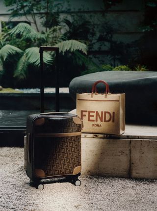 Fendi suitcase and tote bag