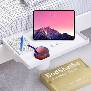 Smallish BedShelfie Essential in Plastic bedroom dorm shelf