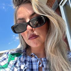 Shannon Lawlor wearing Clinique Almost Lipstick Nude Honey