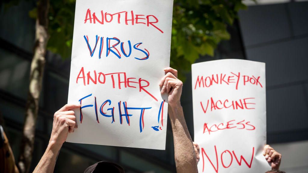 Protesters in San Francisco.