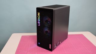 Lenovo Legion Tower 5i gaming PC resting on a table