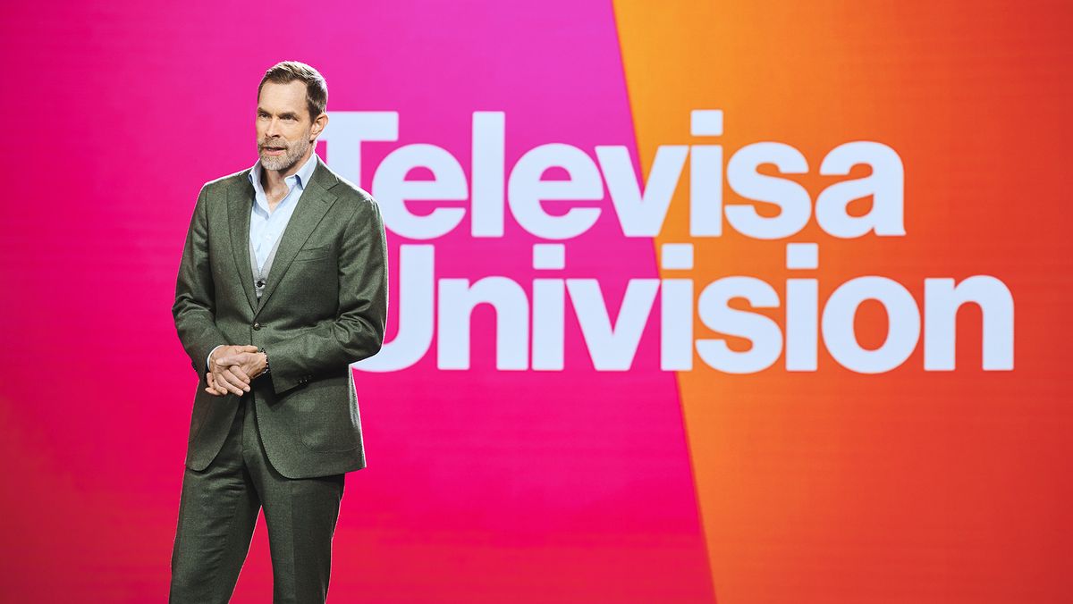 Wade Davis during a TelevisaUnivision event announcing the company&#039;s ViX streaming service.