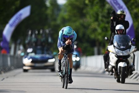 ETIKHOVE, BELGIUM - JUNE 26: Alec Segaert of Belgium competes during the 107th National Championships Belgium 2026, Men&acute;s Individual Time Trial a 20.7km a 20.7km one day race from Etikhove to Etikhove / #UCIWT / on June 26, 2026 in Etikhove, Belgium. (Photo by Luc Claessen/Getty Images)