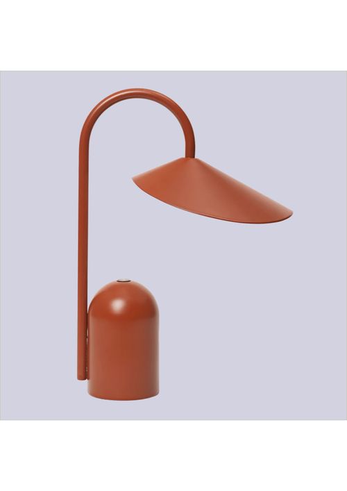 Arum Portable Lamp in Oxide Red