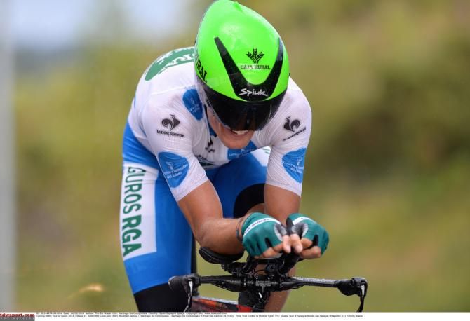 Luis Leon Sanchez (Caja Rural) secured the mountain classification jersery