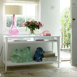 allway console table with telephone