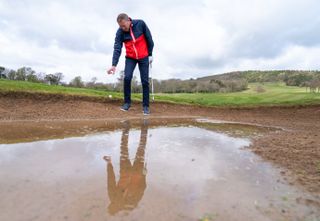 Temporary water in a bunker