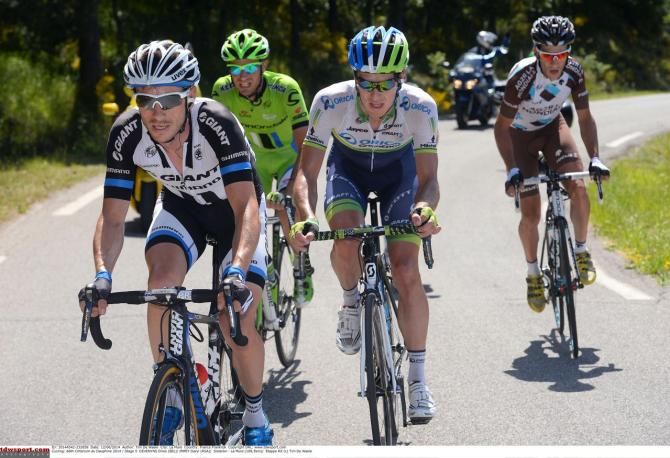 Daryl Impey (Orica-GreenEdge) as in the break
