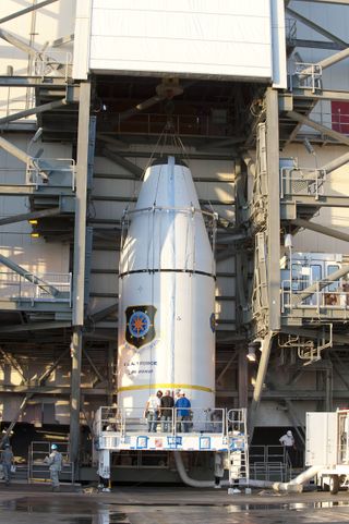 Delta 4 GPS IIF-3 Pre-Launch Mated to Delta 4
