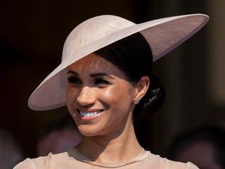 Meghan Markle attends Prince Charles' 70th birthday party at Buckingham Palace in May 2018