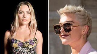 florence pugh hair transformation - before and after photos
