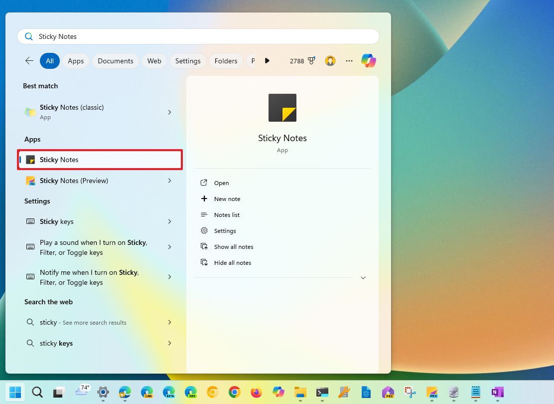 Как устранить неполадки в новом приложении Sticky Notes в Windows 11