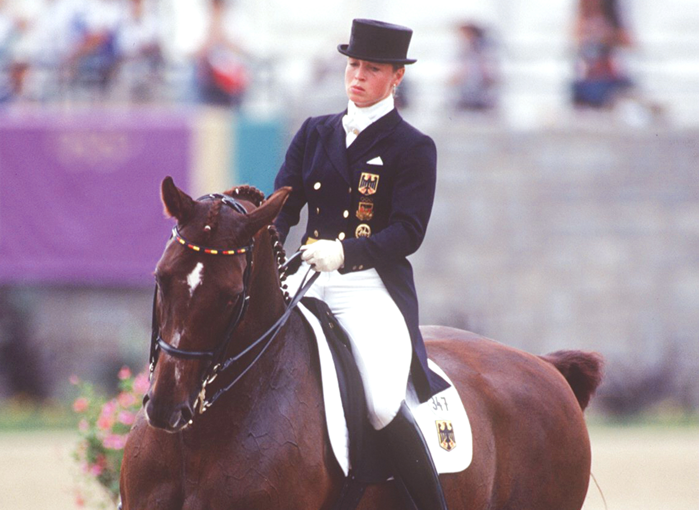 03-AUG-96 ... Atlanta Olympic Games .... Dressage - Equestrian ..... Germany's Isabelle Werth on Gigolo