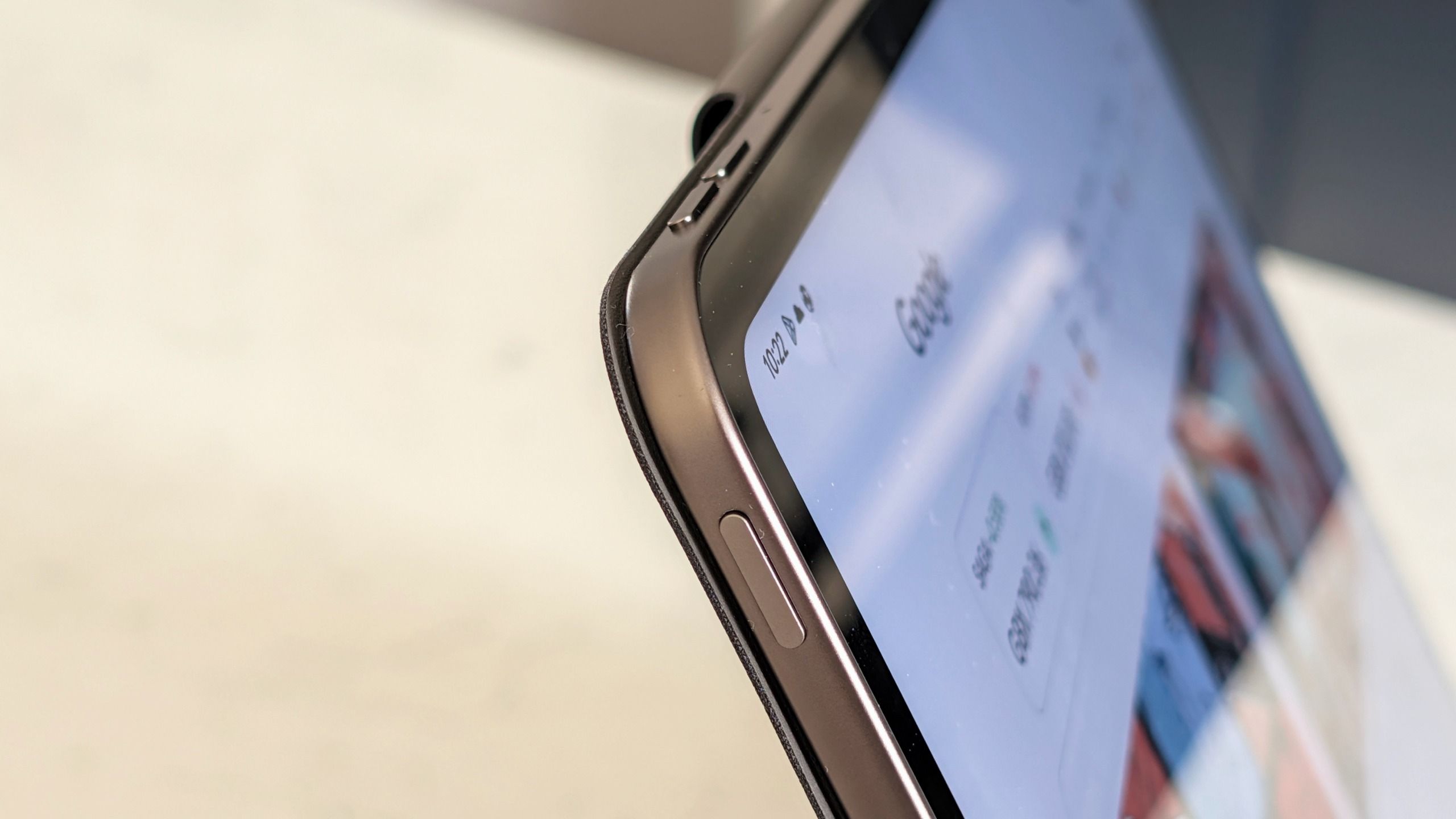 Power button on the side of the Pad 5 Pro