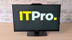The MSI Pro AP242P 14M on a desk