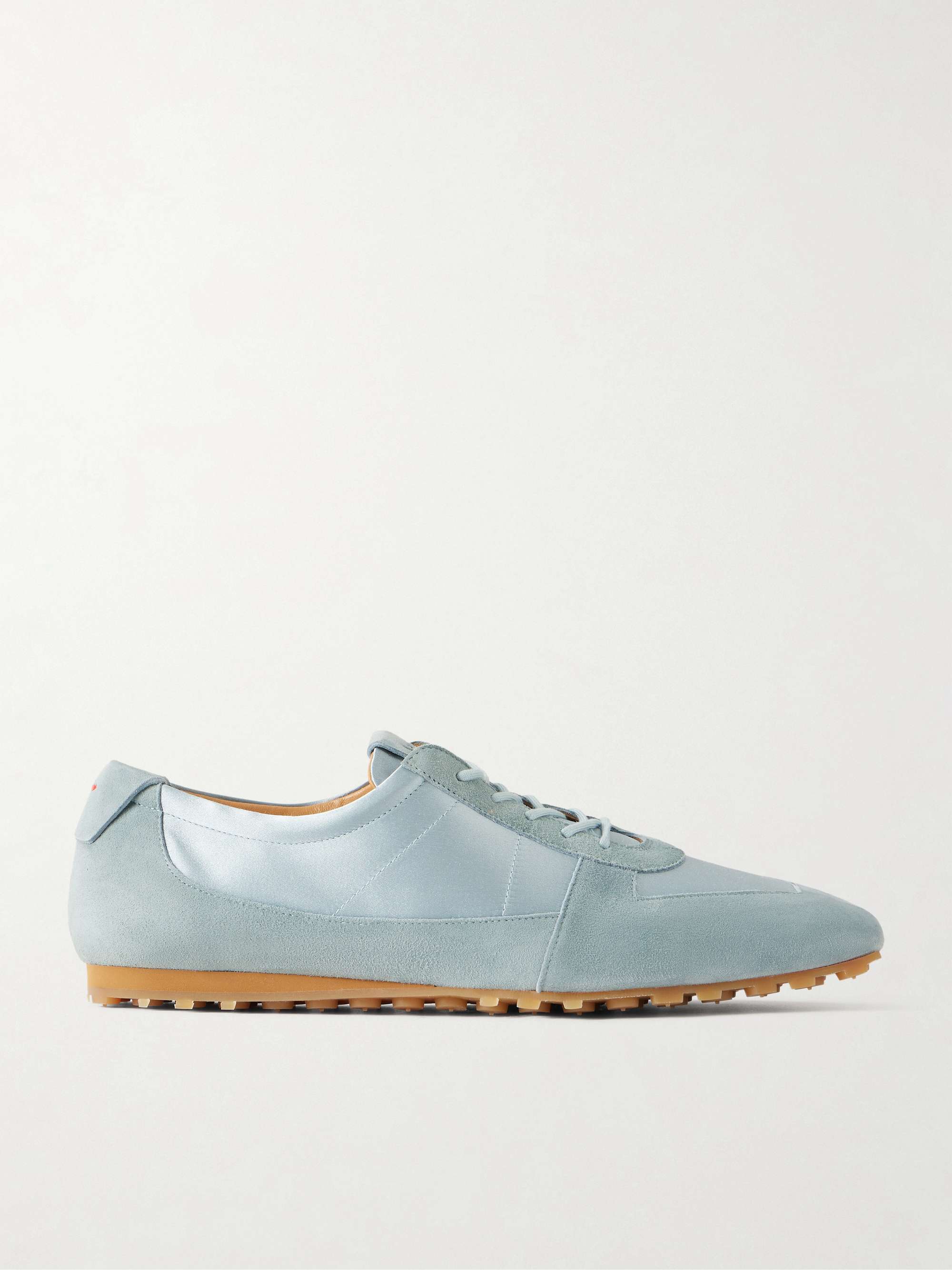 Uma Suede and Satin Sneakers